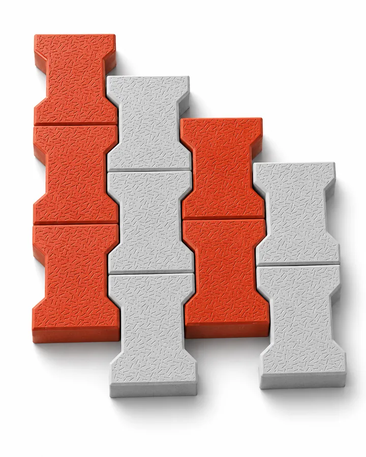 I-shape interlocking pavers