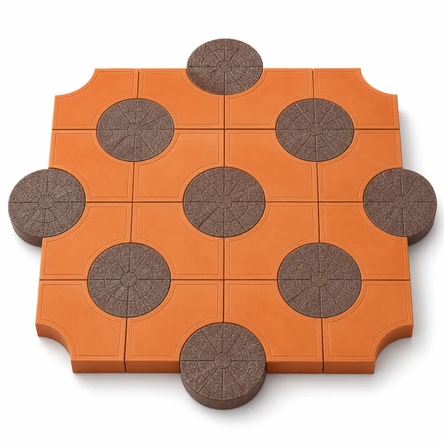 Sunflower medallion paver set